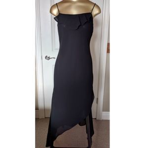 Vintage Black Asymmetrical Dress